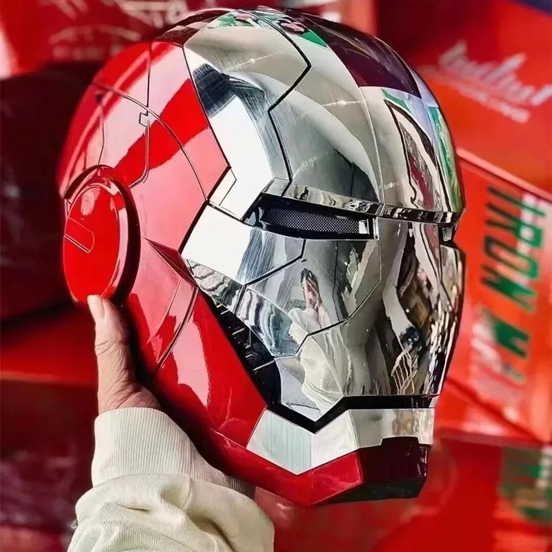 1:1 Шлем Железного Человека MK5, Функциональный и Трансформируемый, Электрический Мотив с Голосовым Управлением, Токен Предмета Коллекционный Предмет