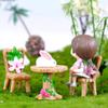 Accessories Home Decor Garden Furniture Ornament Mini Miniature Table and Chairs Micro Landscape