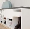 Open Shoe Cabinet Tallin White