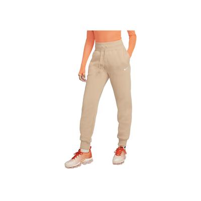 Спортивные штаны Phoenix Fleece с эластичной талией и логотипом бренда, женские низы, коричневые DQ5688-200
