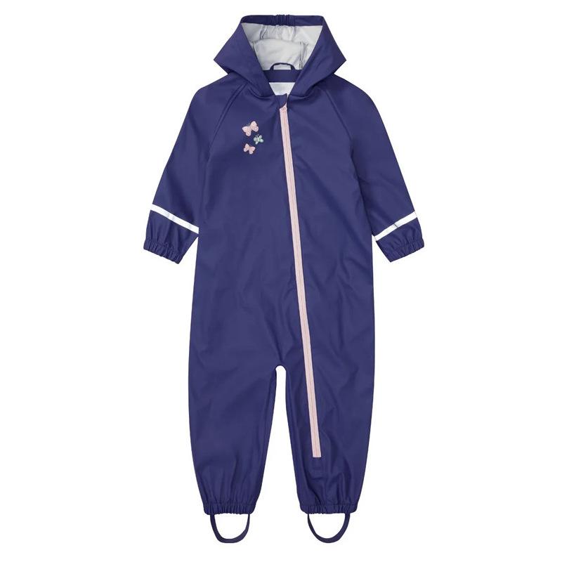 Детский дождевик-комбинезон: Водонепроницаемое пончо «все в одном» для мальчиков и девочек - Идеально для школы и игр на свежем воздухе