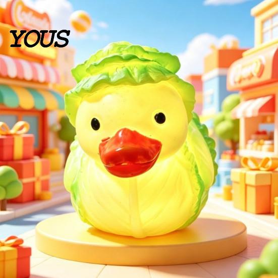 Резная Фигурка Утки из Светящейся Смолы со Светодиодной Подсветкой, Декоративный Ночник для Гостиной, Ручная Работа, Декор для Подоконника в Спальне,