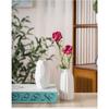 Plain-fired Matte White Ceramic Flower Arrangement Small Vase Creative and Simple Living Room Home Dried Flower Ornament