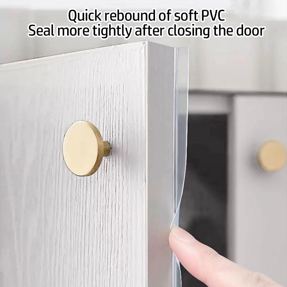 Self-Adhesive Cabinet Door Dust Strips TPE Gap Filling Strip New Blackout Strip Insect-proof