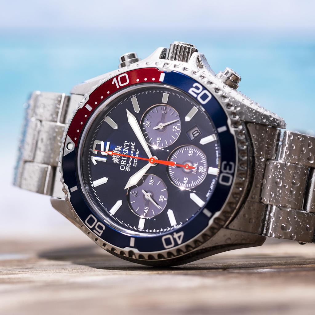 Orient Mako SOLAR PANDA Solar Panda Made In Japan Domestic Warranty Navy [ORIENT] Manufacturer's RN-TX0201L Men's