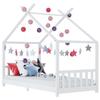 VidaXL Children's Bed Frames White Solid Pine Wood 80x160 Cm