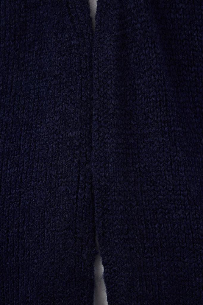 Women's Fashionable Stylish Cardigan Black Wide Fit Soft Textured Knitwear Cardigan