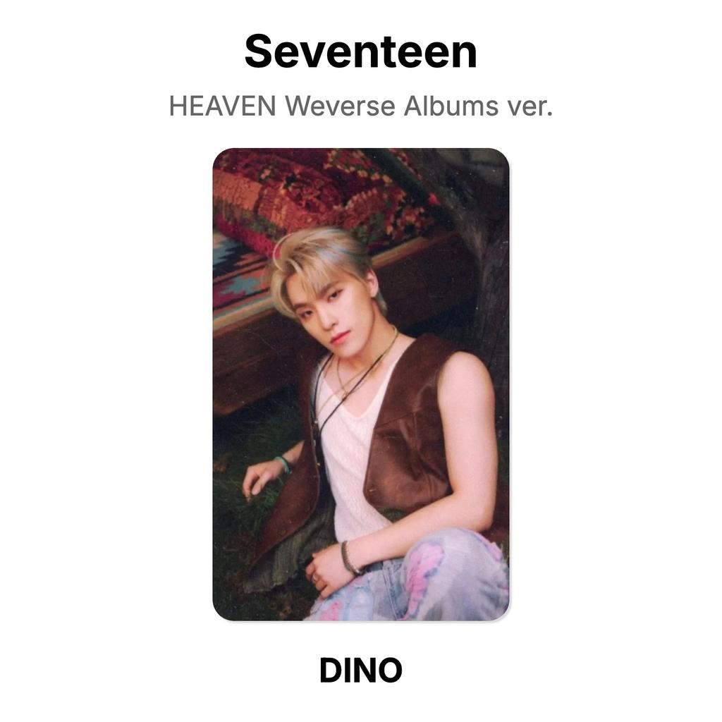 Seventeen HEAVEN Weverse Albums версия. Официальная фотокарта