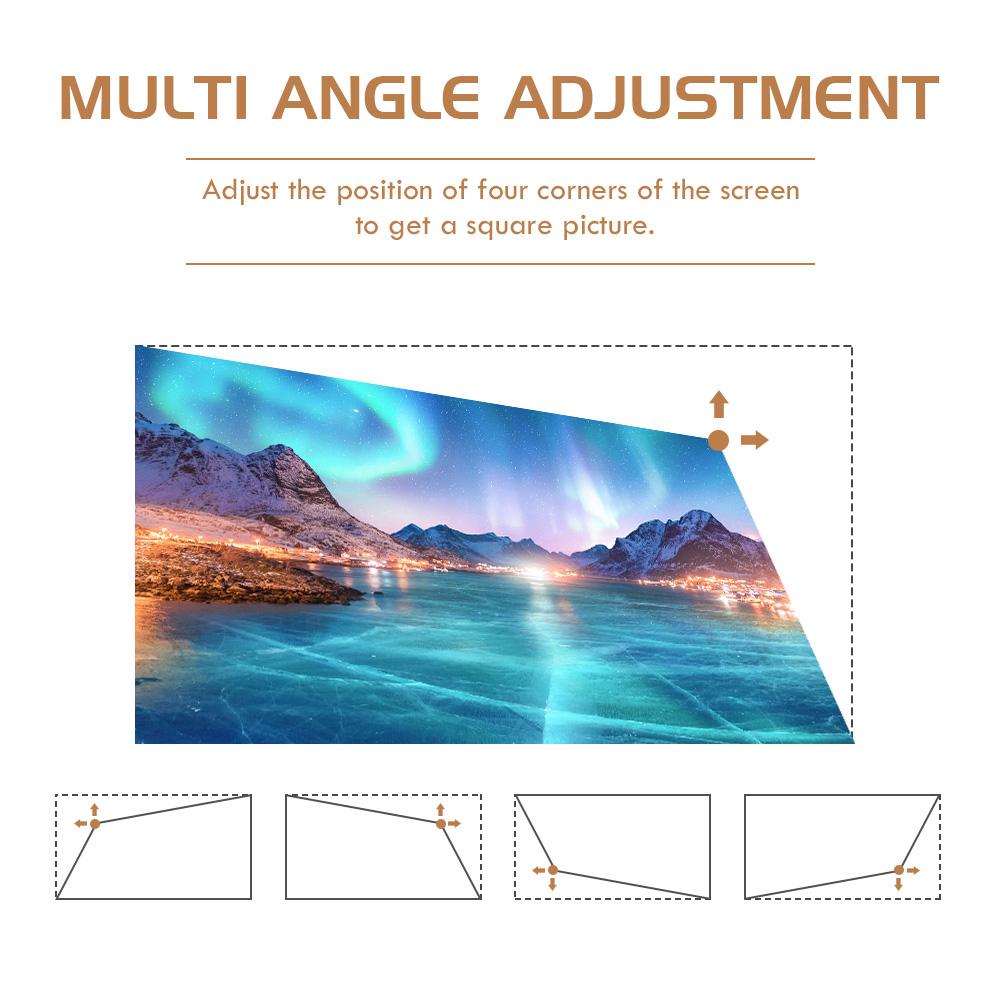 Vivicine P16 Android 9.0 Smart Pocket 3D 4K Mini Projector,Support Miracast Airplay 5G Wifi Home Video Game Proyector Beamer