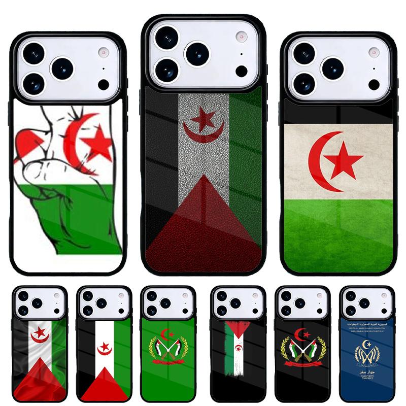 Western Sahara Flag Phone Case for iPhone 17 Air 16e 15 14 13 Pro Max Back Cover for 12 11 Pro Coque