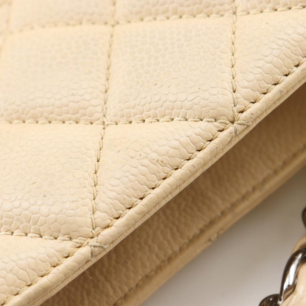 CHANEL Grand shopping tote Tote Bag A50995 GST Matelasse Chain Tote beige Caviar skin Women Used