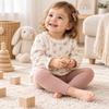 Stripes Toddler Leggings Ribbed Knit Stretch Pants New Baby Girls Leggings  Ankle-Length Pants