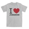 Футболка Haikyuu I Love Jungkooks 100% хлопковые футболки Новинка Футболка для мужской летней Y2K базовые повседневные футболки с коротким рукавом