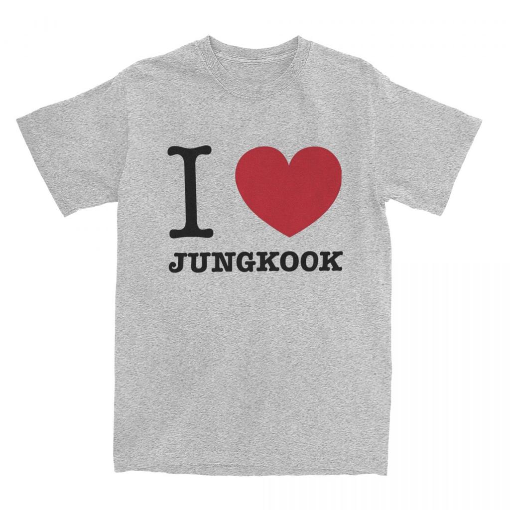 Футболка Haikyuu I Love Jungkooks 100% хлопковые футболки Новинка Футболка для мужской летней Y2K базовые повседневные футболки с коротким рукавом