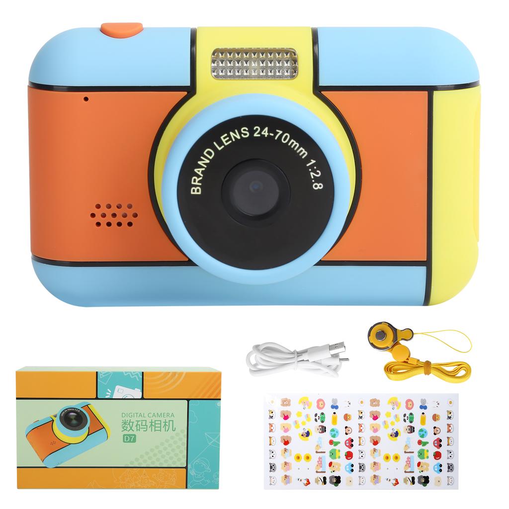 Детская камера 2800 Вт Цифровая мини светодиодная вспышка IPS экран высокой четкости Детские игрушки Подарки