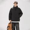 New Trendy Down Jacket Loose Version New Stand-up Collar Winter Coat Thickened Cotton Clothes Men