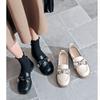 Fashion Shoes 2025 Spring New Single Shoes Jk Lolita Small Leather Shoes Versatile Bow Retro Loafers