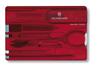 Swiss Card Classic Translucent Red Swiss Army Knife Multifunctional Stationery Stationery Scissors Ballpoint Pen Included Swiss Made