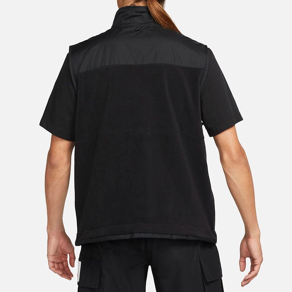 Jordan Жилет мужской с сплошным логотипом и буквами, повседневный, с воротником-стойкой, черный DC9662-010