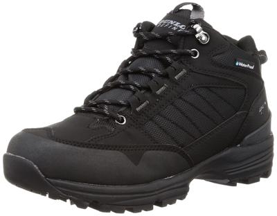 Широкие амортизирующие треккинговые см [Dunlop Refined] Водонепроницаемые, 4E, амортизирующие, с амортизацией, для хайкинга, высокие кроссовки, DU6002, мужские, черные, 27.0