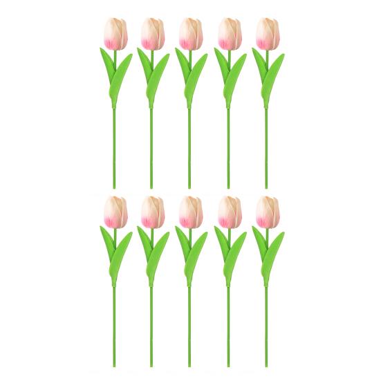 10 шт., искусственная ветка тюльпана со стеблем, реалистичная многоразовая домашняя свадебная вечеринка, искусственный цветок, цветочное весеннее украшение, реквизит для фотосессии
