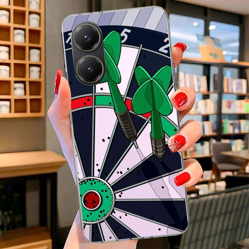 Darts Aesthetics Wire Target Phone Case For Xiaomi Poco F7 Ultra X7 X6 X5 Pro M7 Redmi 15C 15 13C 13 12C 12 10C 10 9A 9C 9T 9 Sh