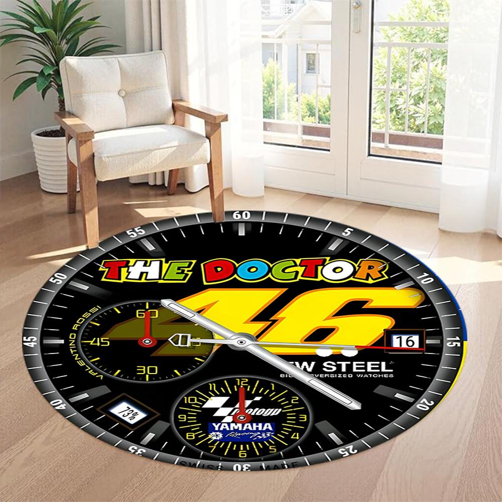 Motorcycle Round Office Rug Perfect for Hallway Living Rooms Dormitory Study room Antislip Round Carpet Decorate Offices