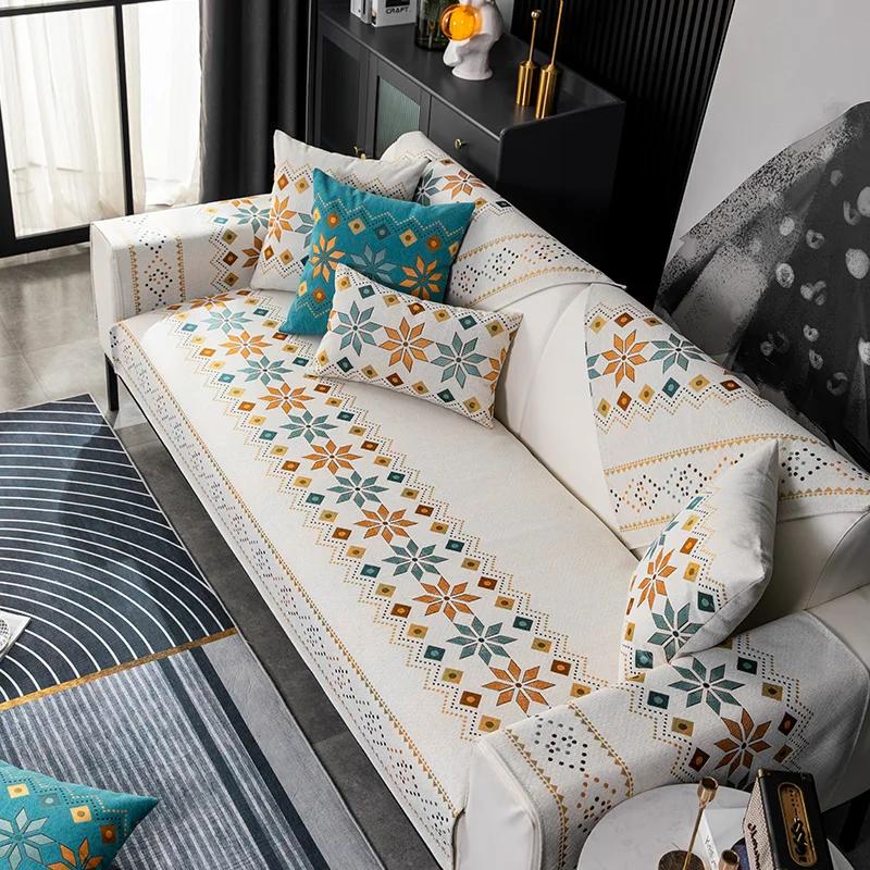 Чехол для дивана в богемном стиле, высокое качество, нескользящая подушка для дивана, диван, полотенце, утолщенные чехлы для диванов для украшения дома, гостиной
