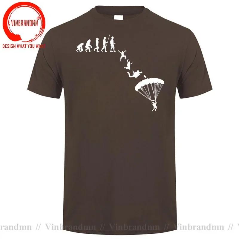 Skydiver Skydiving Skydive Evolution T Shirt Unisex Sky Diving Diver Dive Tshirt Funny Paragliding Shirt Parachute Lover Tee Shirt