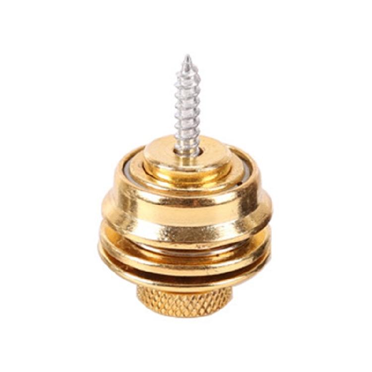 Guitar Strap Lock Button End Pins Security Straplock for Acoustic, Ukulele, Basses, Banjos Easy to Install