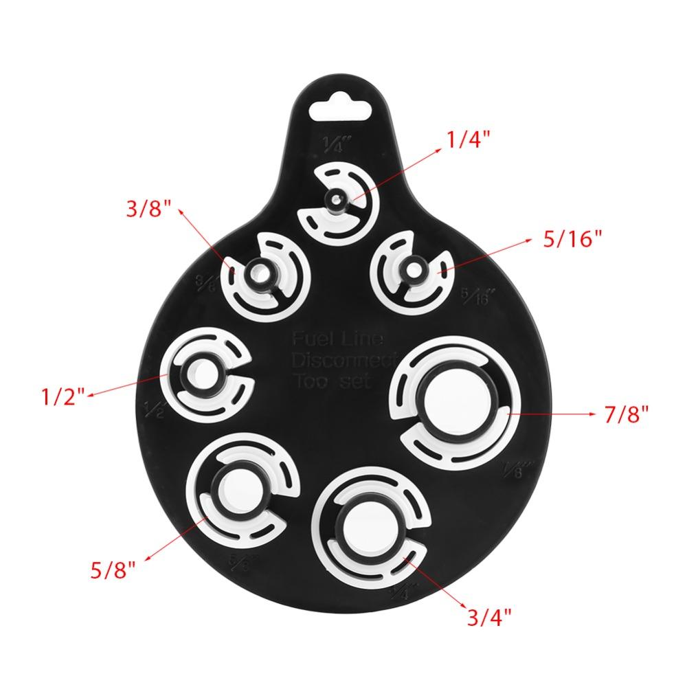 7PCS 1/4-Inch to 7/8-Inch Fuel Line Disconnect Tool Oil Line Removal Kit AC Line Service & Repair
