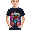 4-15 Years Old T Shirts Bear Dog Comfortable Polyester Boys Girls Children Long Sleeve T-Shirt Cartoon 3D Printed T Shirt Kids Clothing