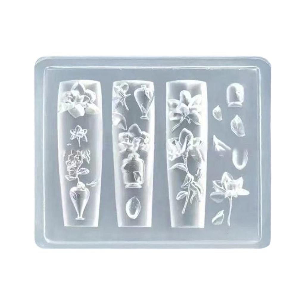 Silicone 3D Nail Embellishment Molds Delicate Shape Small Accessories Crafting Molds Present for Beauty Enthusiasts