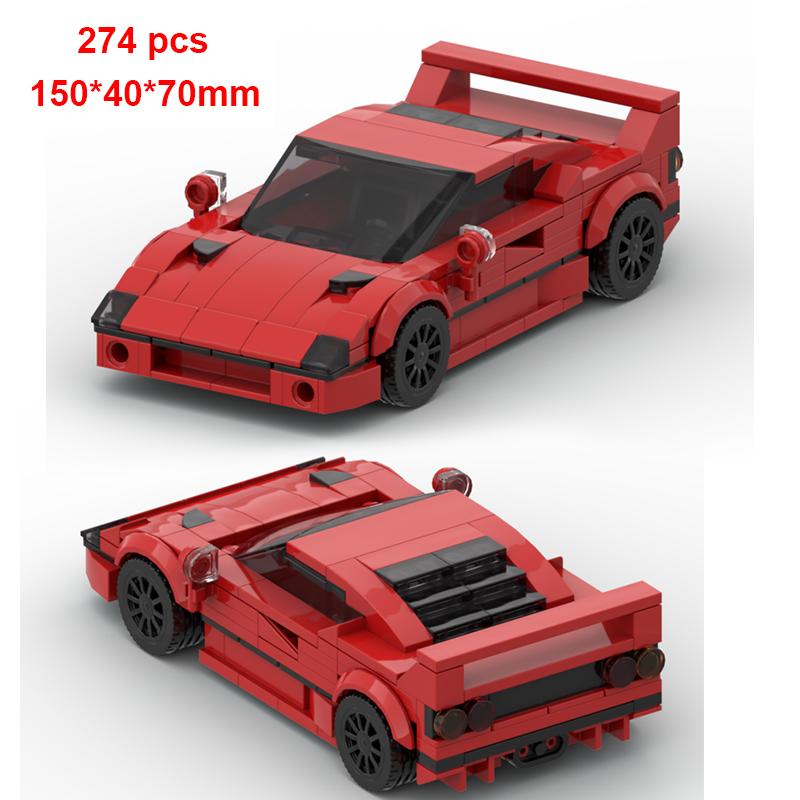 Технический MOC Автомобиль Supra City Speed Спортивный автомобиль Строительные блоки Carro Rennau Voiture Транспортное средство Гонки Игрушки Для Детей