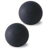 Массажные мячи GronG, набор из 2 эластичных массажных мячей, жесткость черного цвета 80°