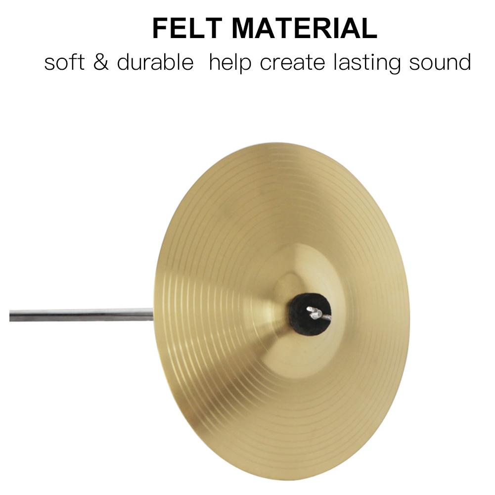 10pcs Drum Cymbal Felt Pads Set Replacement Parts Black Accessory