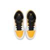 Air Jordan 1 Mid GS University Gold Kids Sneakers White Black 554725-170