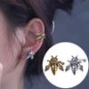 1 PC Bee Insect Gifts For Women Gold Silver Color Stud Earrings Jewelry Clip Earrings Ear Cuffs