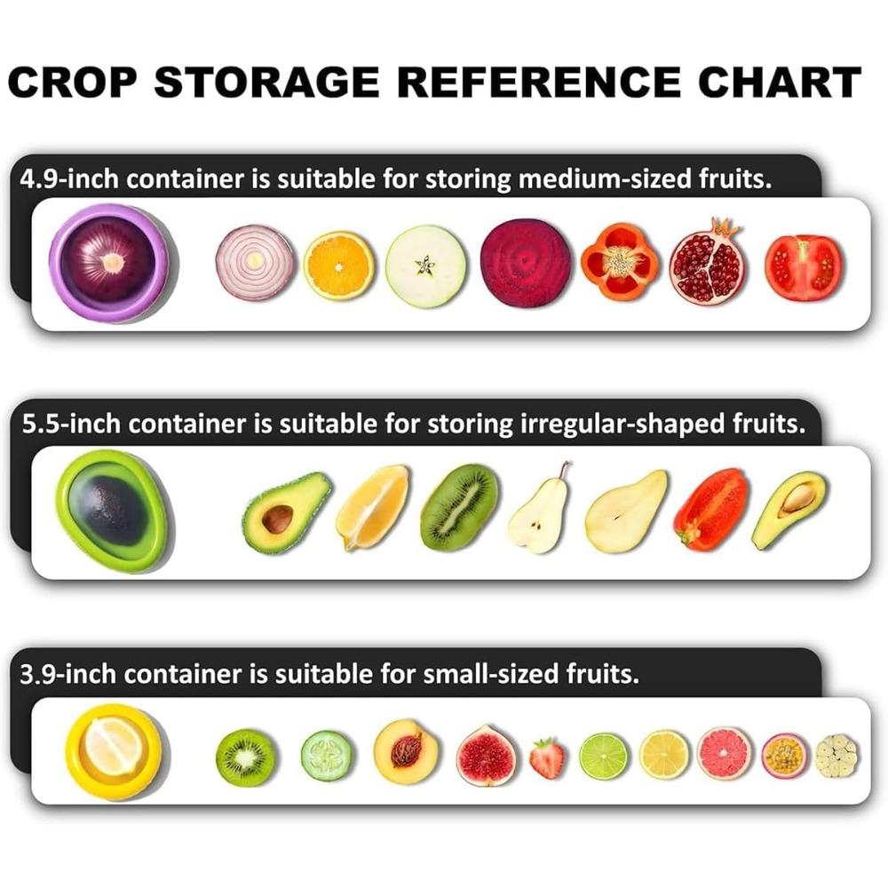 Food Storage Containers With Lids Avocado Saver Onion Lemon Tomato Keeper Reusable Fresh Box for Fridge Freezer Fruit Vegetable