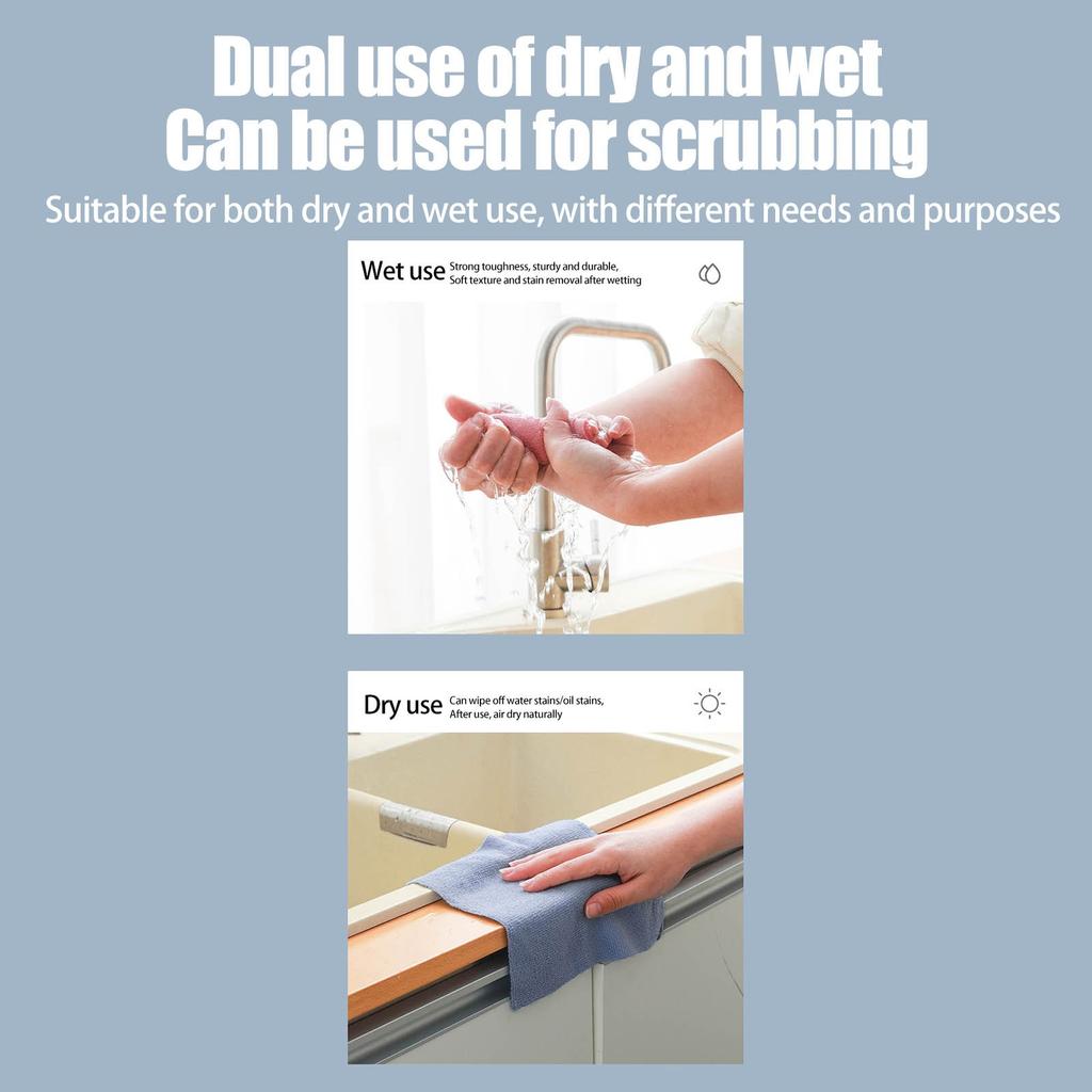 Полотенце для уборки кухни Протирание стола Мытье посуды Нелегко удалить волосы Впитывающая тряпка для дезинфекции