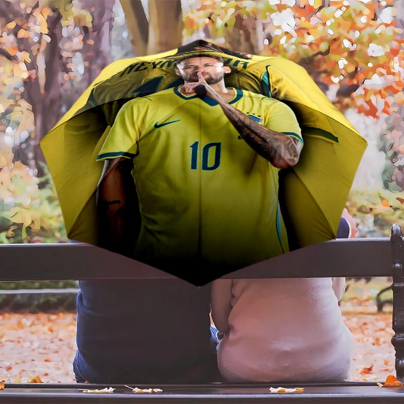 Зонт N-Neymar с Автоматическим Открытием/Закрытием и Усиленной Конструкцией на 8 Спиц, Компактный Дорожный Зонт, Подходящий для Улицы