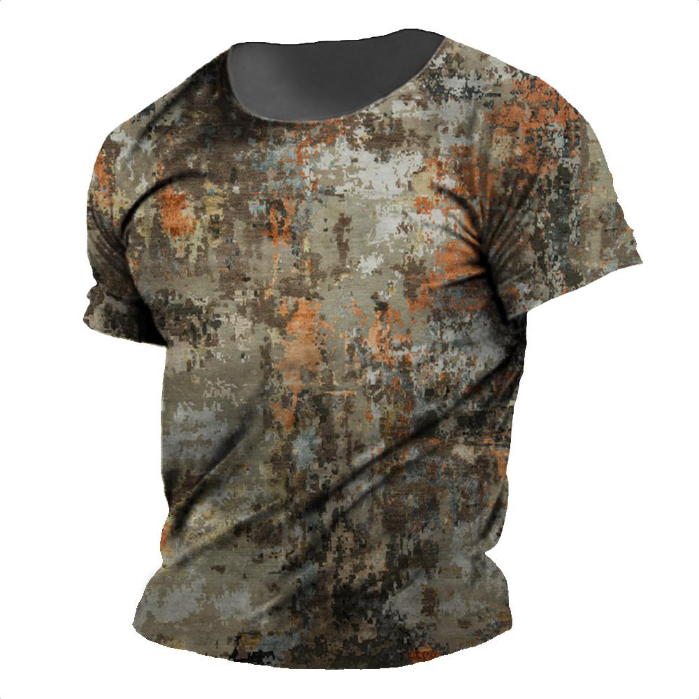 Мужская футболка с винтажным принтом, повседневная полосатая рубашка, летние футболки с круглым вырезом и короткими рукавами, большой свитшот, мужская дешевая одежда