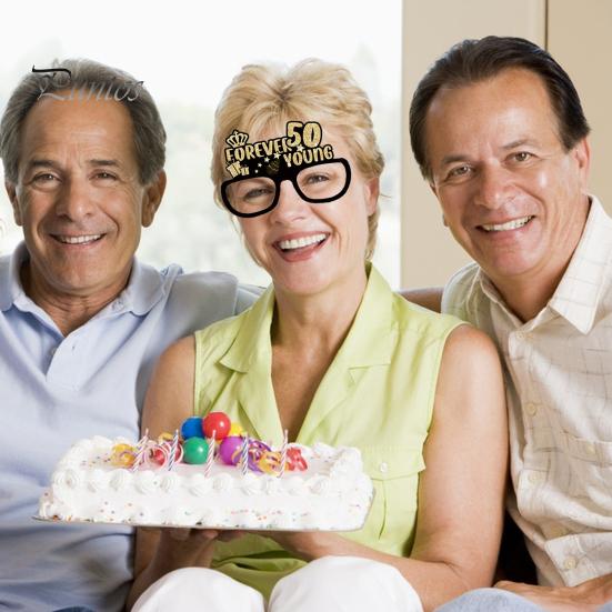 24 шт. бумажные очки, украшения для очков на день рождения, 18, 21, 30, 40, 50, 60, 70-летие, реквизит для фотосессии, очки унисекс