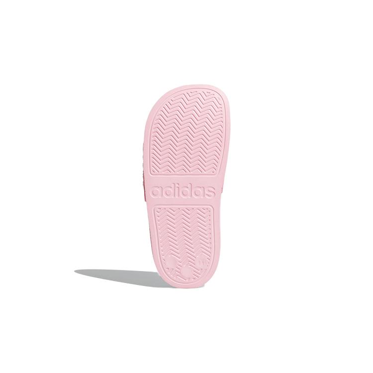Детские шлепанцы Adidas ADILETTE SHOWER Нескользящие Защита от ударов Белый Розовый G27628