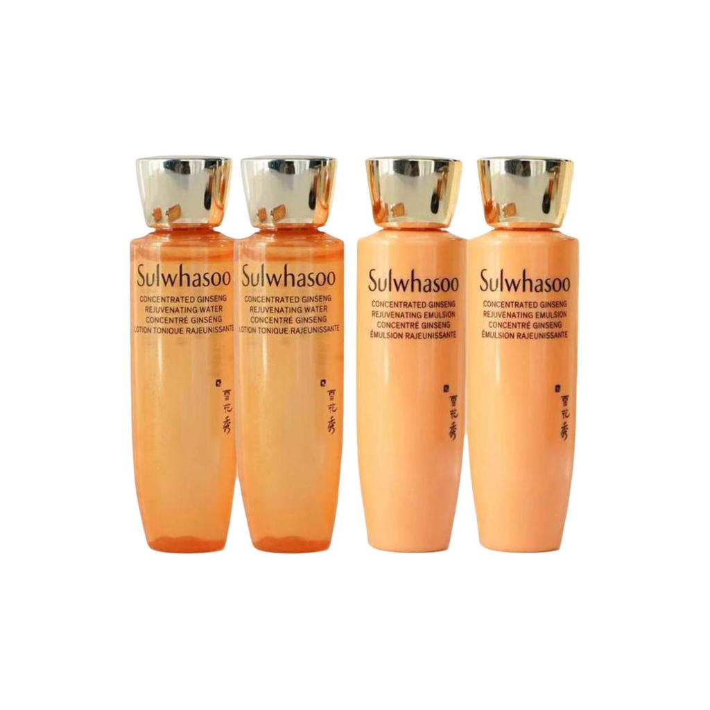 Sulwhasoo Концентрированная омолаживающая эмульсия и набор пробников воды с женьшенем