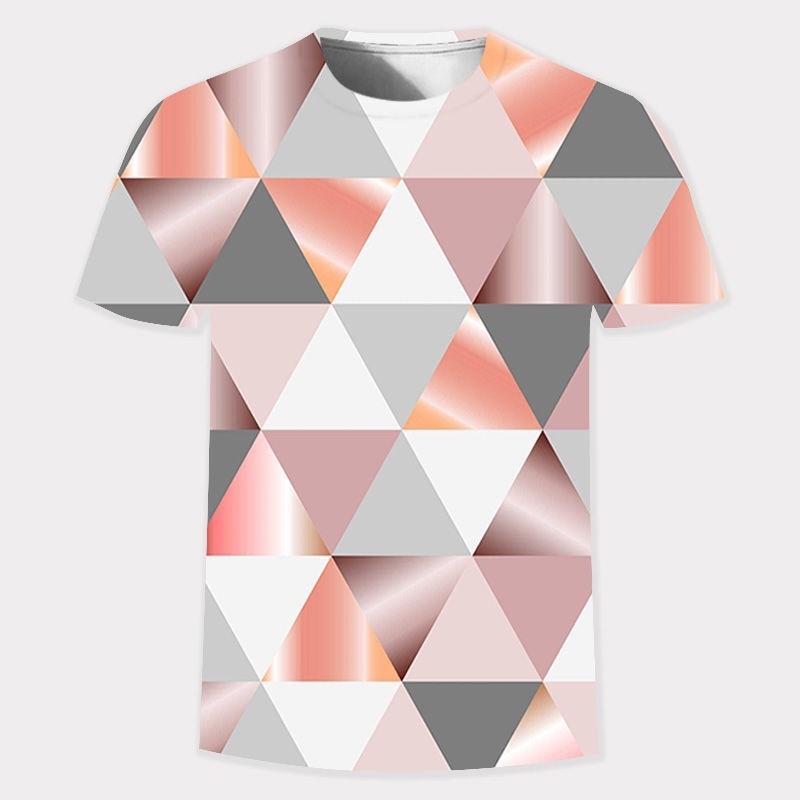 Футболки с золотым узором повсюду, а также летние топы с короткими рукавами, напечатанные на 3D-принтере, удобны как для мужчин, так и для женщин.