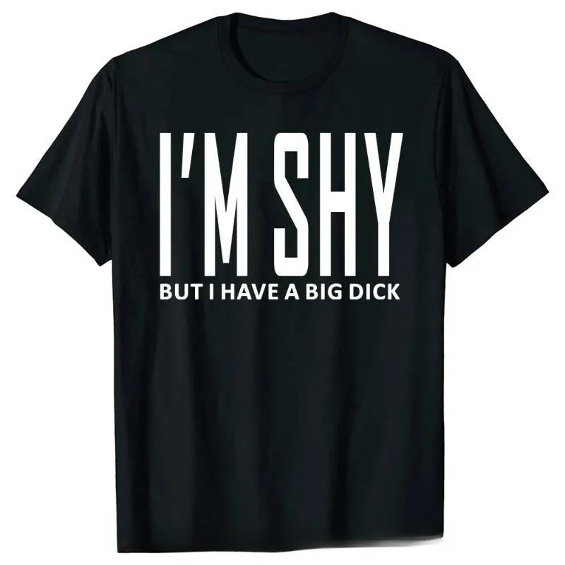 Novelty Big Dick Is Back In Town T Shirts Graphic Adult Sex Joke T-shirt Mens Clothing Cotton Streetwear Short Sleeve T-shirt