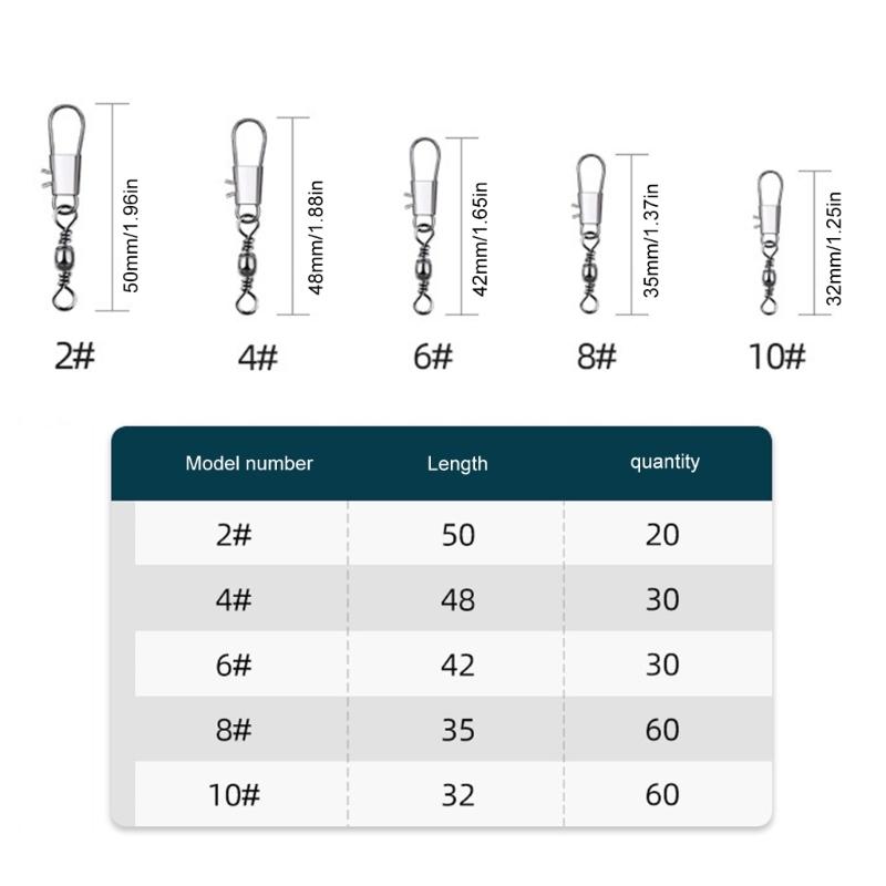 200 шт. Рыболовные вертлюжки-бочонки из высокоуглеродистой стали, Рыболовные бочонки, Соединители лески, Соединители рыболовных приманок, Инструмент, Прочный