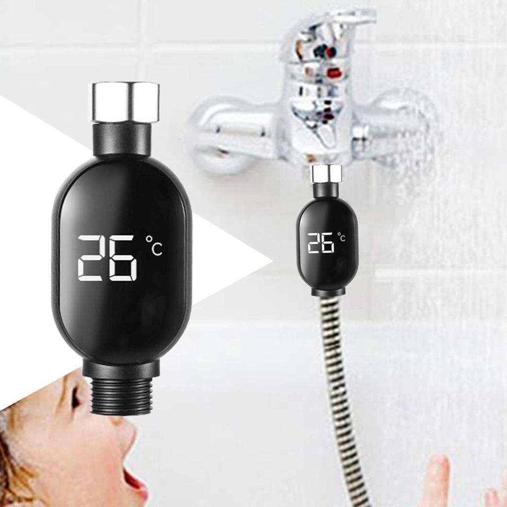 Умный счетчик Ванная комната Светодиодный дисплей 0℃-99℃ Домашний Вода Душ Термометр Вода Точное измерение температуры Монитор Измеритель
