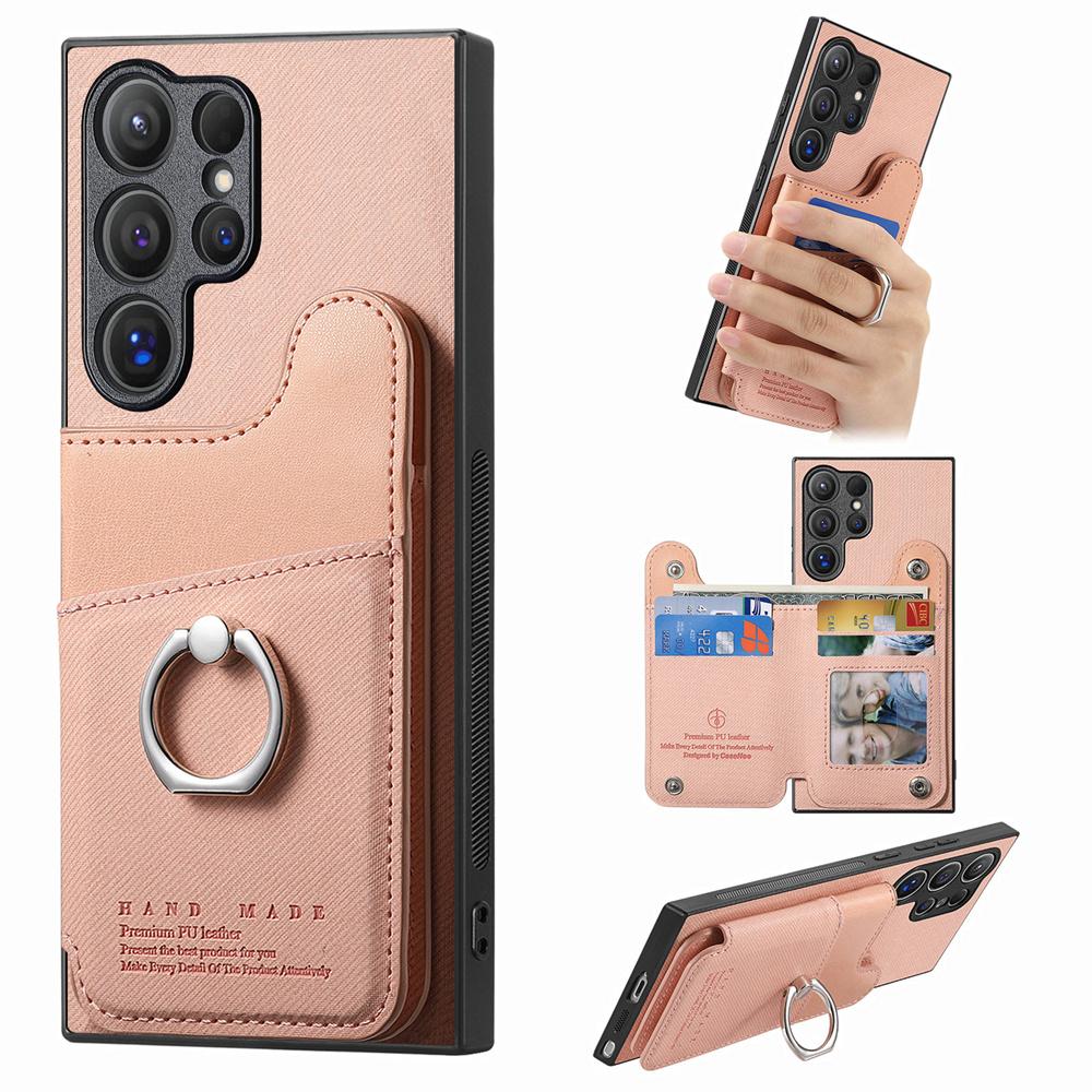 Магнитный чехол для телефона Samsung S25 Ultra S24 S22 Plus S23 FE A16 A26 A36 A56 A55 5G с блокировкой RFID и чехлом-кошельком для карт
